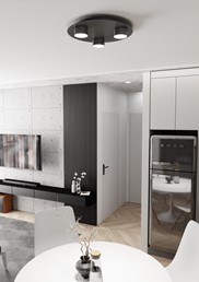 Lampa Sufitowa BOLX 3 Czarny