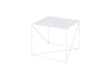 Stolik Memo Metal 50x50x45 Biały