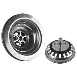 Zlewozmywak Granitowy NELS + Syfon Szary