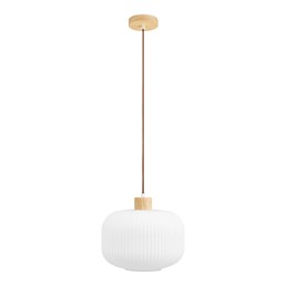 Lampa Wisząca ARGALO 30cm Biały/Naturalny
