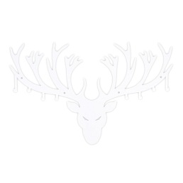 Wieszak Ścienny Poroże 4x60x38 Biały