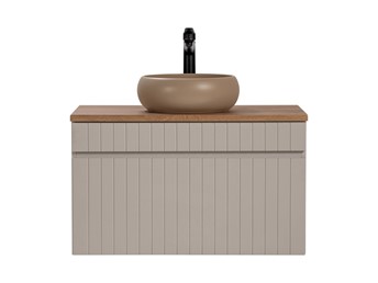 Zestaw ICC B WIKI-MC 80cm (Szafka + Blat+ Umywalka) Kaszmirowy