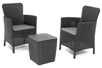 Zestaw Balkonowy Miami 2-Osobowy Grafit