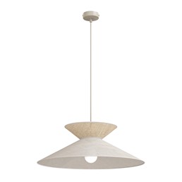 Lampa Wisząca SOFTA 1 Beżowy/Rattan