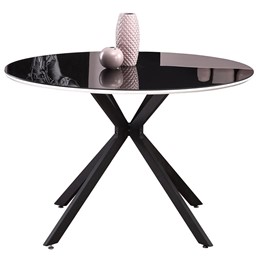 Stół Okrągły AVELAR fi120 Czarny/Czarny