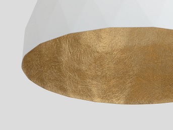 Lampa wisząca LEONARD M – złoto-biały