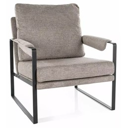 Fotel FOCUS Beżowy/Czarny Brego 34