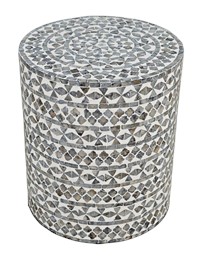 Stolik Okrągły AV1730-28GT 41x46 Szary