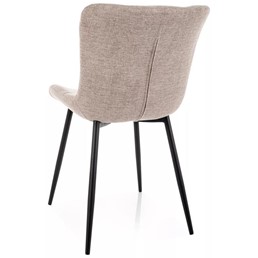 Krzesło JULIA Brego Jasny Beż/Czarny Mat