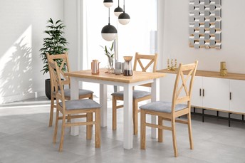 Stół MONTE 70x100 Dąb Złoty Craft/Biały