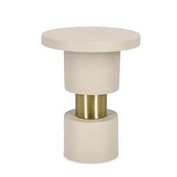 Stolik Kawowy MITUL FOG Fi35cm Beżowy