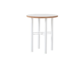 Stolik Kawowy PENTO 40 Biały/Naturalny