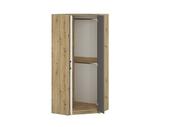 Szafa FINI 13 Biały/Szary/Dąb