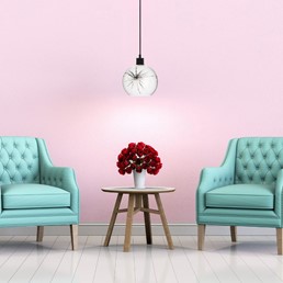 Lampa Wisząca SALIN 1D Czarny/Biały