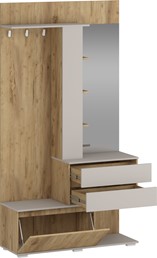 Zestaw Mebli do Przedpokoju BAFRA Dąb Złoty/Kaszmir