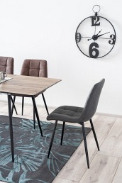 Krzesło LOOK Czarny/Szary Ekoskóra