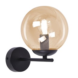 Kinkiet DELTA K-5306 Czarny/Bursztynowy