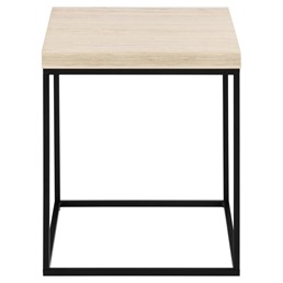 Stolik BAROSSA 40x40cm Beżowy Trawertyn