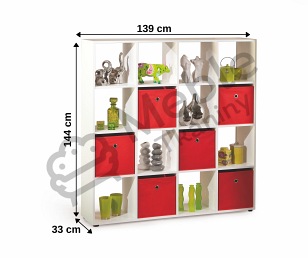 Regał CABOTO 16 Biały
