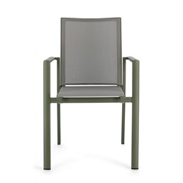 Krzesło Ogrodowe KONNOR Zielony/Szary
