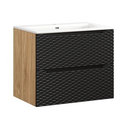 Zestaw Meblowy SKY 70cm Czarny Mat/Dąb Olejowany