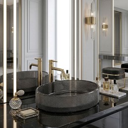 Umywalka Nablatowa MIRELLA Czarny