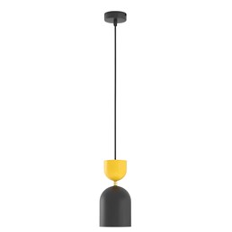 Lampa Wisząca GAUDI 1 Czarny/Pomarańczowy
