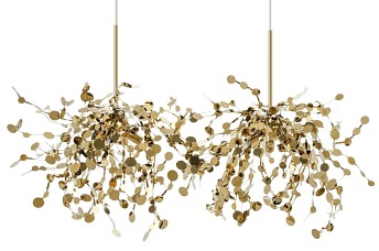 Lampa wisząca MONETE Złoty