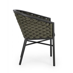 Krzesło Ogrodowe MARGALIDA Szary/Zielony