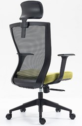 Fotel Obrotowy Q-328H Czarny/Zielony