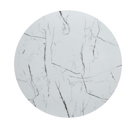 Stół ST19-FX fi100 Biały Marmur/Złoty