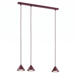Lampa Wisząca ELIT 3 Burgundowy