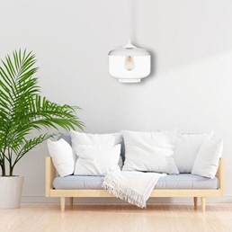 Lampa Wisząca VALENTINA 1A Biały