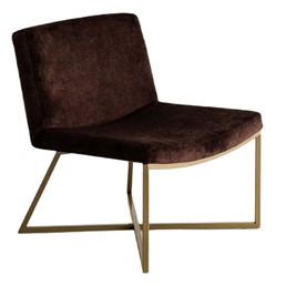 Fotel ZERO Palona Kawa/Złoty