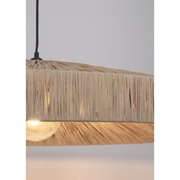 Lampa Wisząca KANDA fi80cm Beżowy