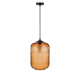 Lampa Wisząca AURELLA 1L Czarny/Brązowy