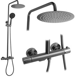 Zestaw Natryskowy z Termostatem DROP Tytan