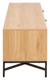 Szafka RTV JAIPUR Dąb/Czarny