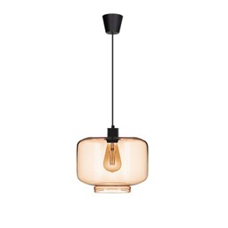 Lampa Wisząca MARIDEI 1A Czarny/Brązowy