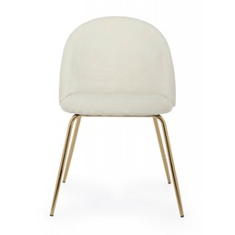 Krzesło TANYA VELVET Biały