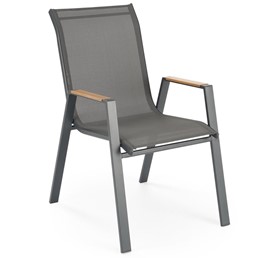 Krzesło Ogrodowe HOVER Popielaty/Antracytowy