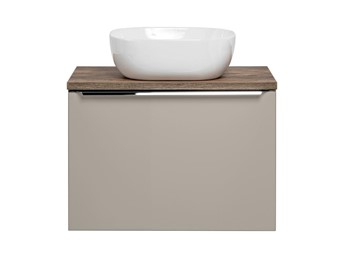 Zestaw SFT B UN 6252 60cm (Szafka + Blat + Umywalka) Szary/Dąb