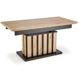 Ławostół Rozkładany BARETTI Czarny/Dąb Artisan