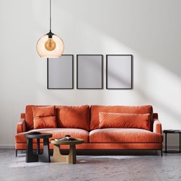 Lampa Wisząca LISIA 1S Czarny/Brązowy