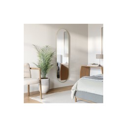 Lustro Ścienne HUBBA 62x18cm Mosiądz