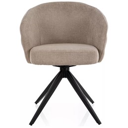 Krzesło ORES Beż/Czarny Mat