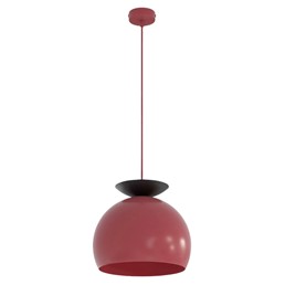 Lampa Wisząca GEO 1 Czarny/Burgundowy
