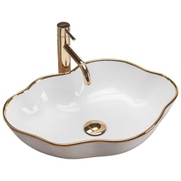 Umywalka Nablatowa PEARL EDGE Złoty