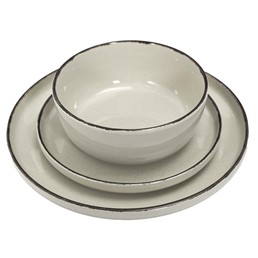 Zestaw Obiadowy na 4 Osoby TEMP Beżowy
