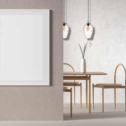 Lampa Wisząca FIORA 1S Czarny